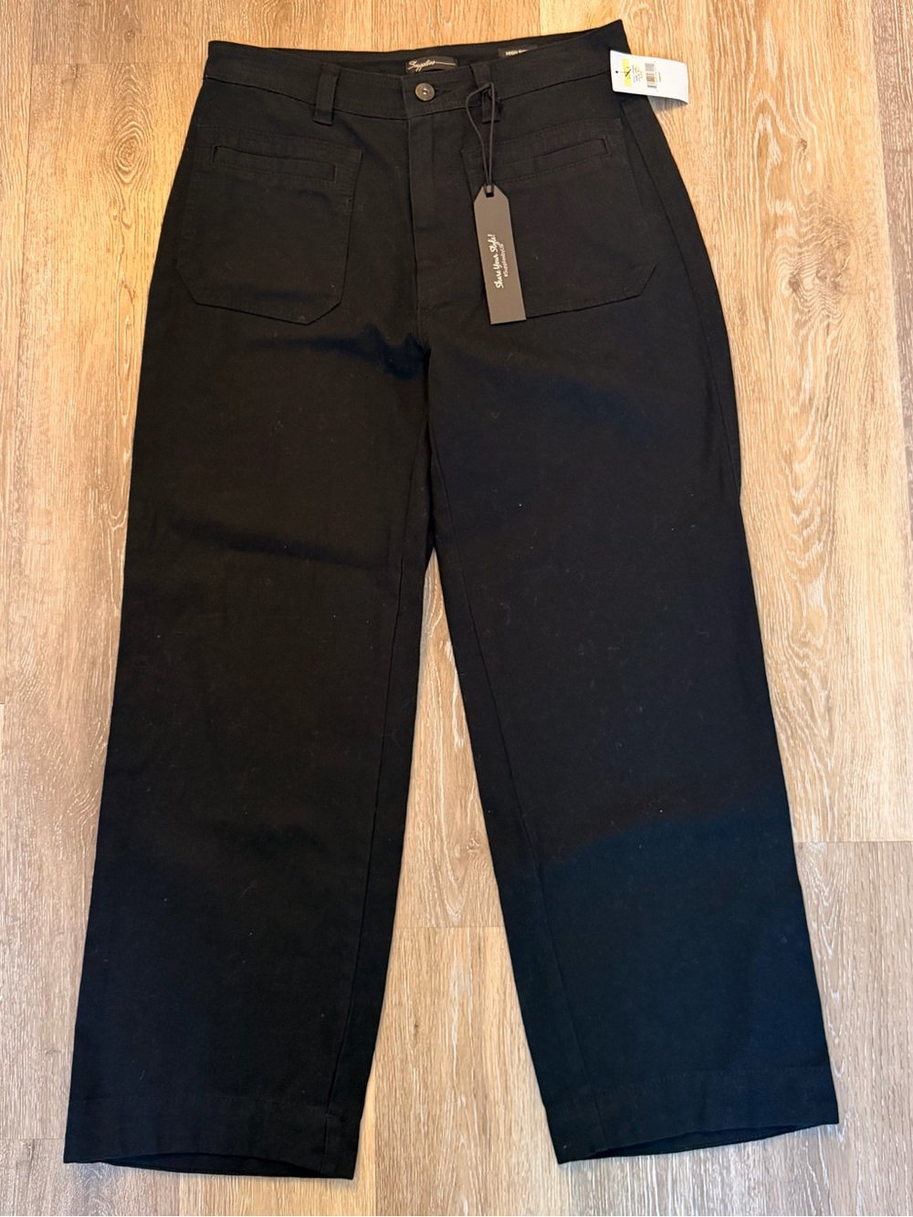 NWT Supplies by Union Bay High Rise Wide Leg Utility Pants Black Size 4 / 27W